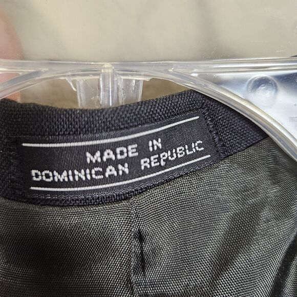 David Taylor Blazer SZ 42L Black Gold Crested Two Button Wool Blend Suit Jacket - Picture 8 of 10